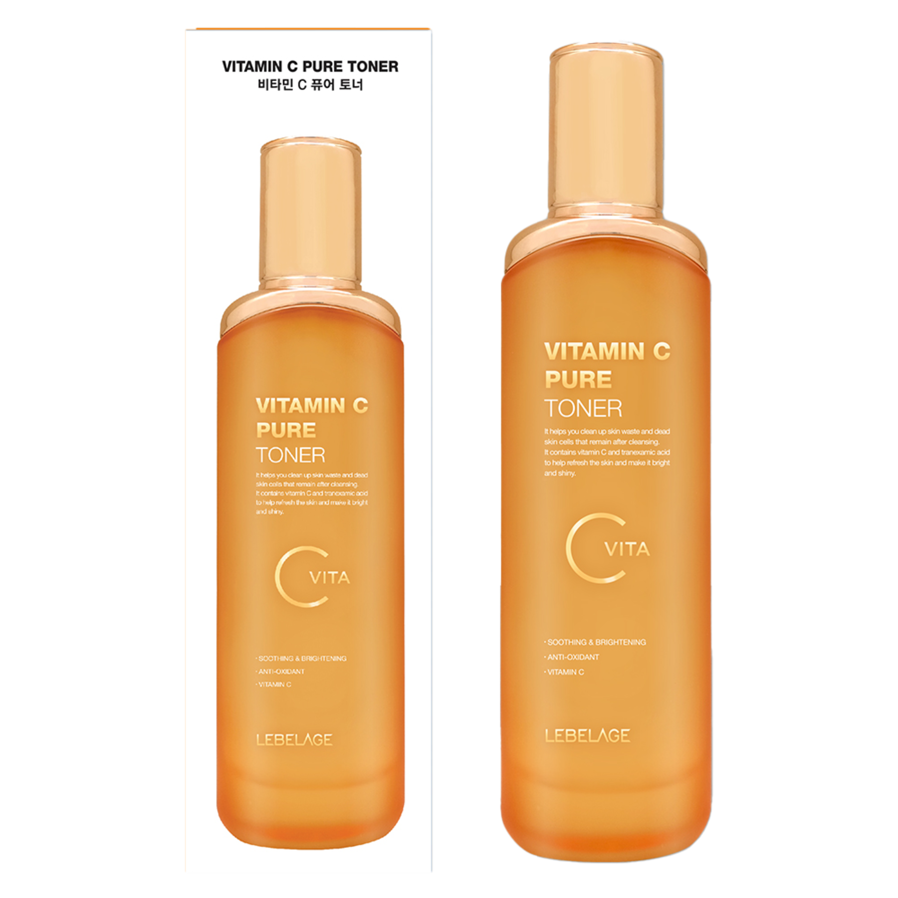 Vitamin C Lekki Odświeżający Tonik do Twarzy z Witaminą C