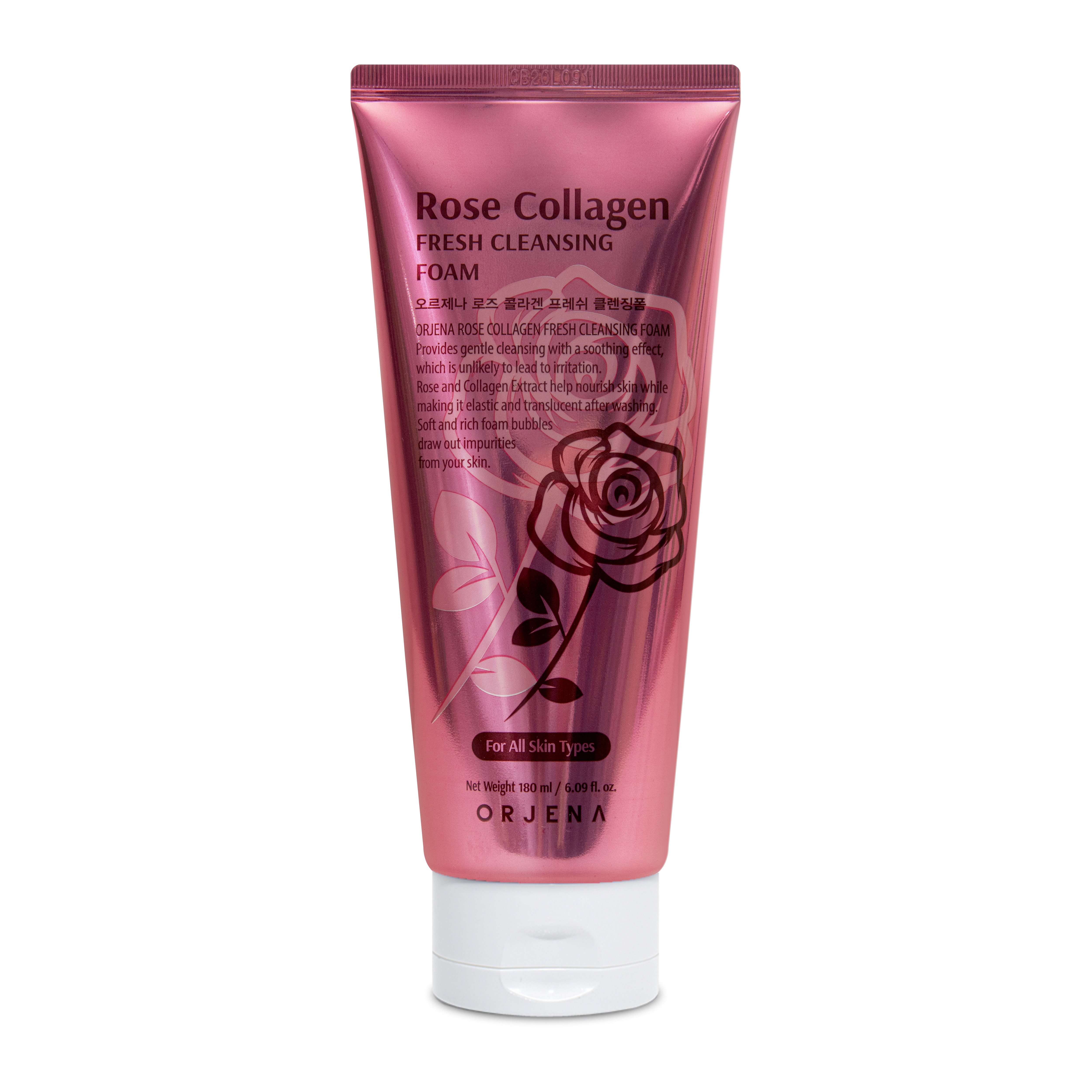 Rose Collagen Oczyszczająca Pianka do Mycia Twarzy