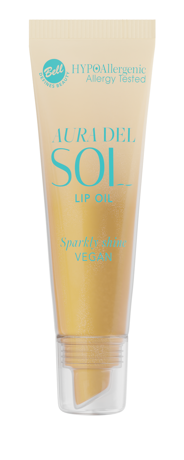 Aura Del Sol Hypoalergiczny Olejek do Ust z Drobinkami 03 Golden Sunlight