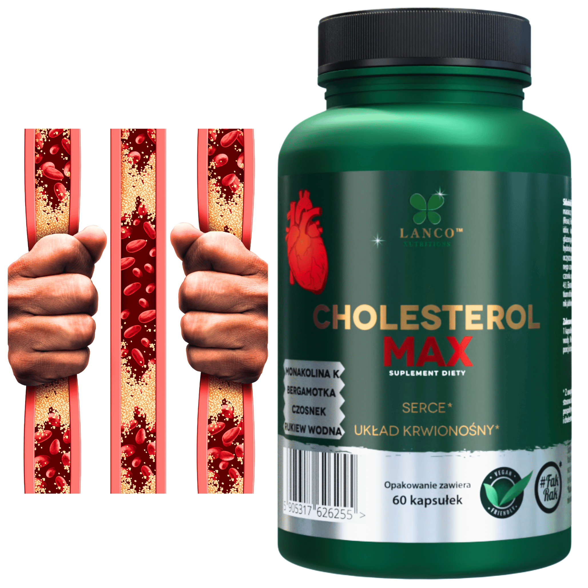 Комплекс для сердца Lanco Cholesterol Max с бергамотом и красным рисом, холестерин, капсулы — фото 2