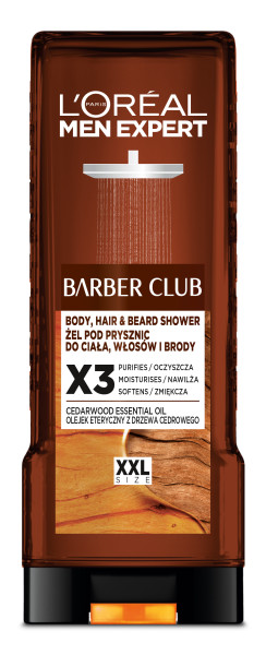 Men Expert Barber Club Żel pod Prysznic do Ciała Włosów i Brody