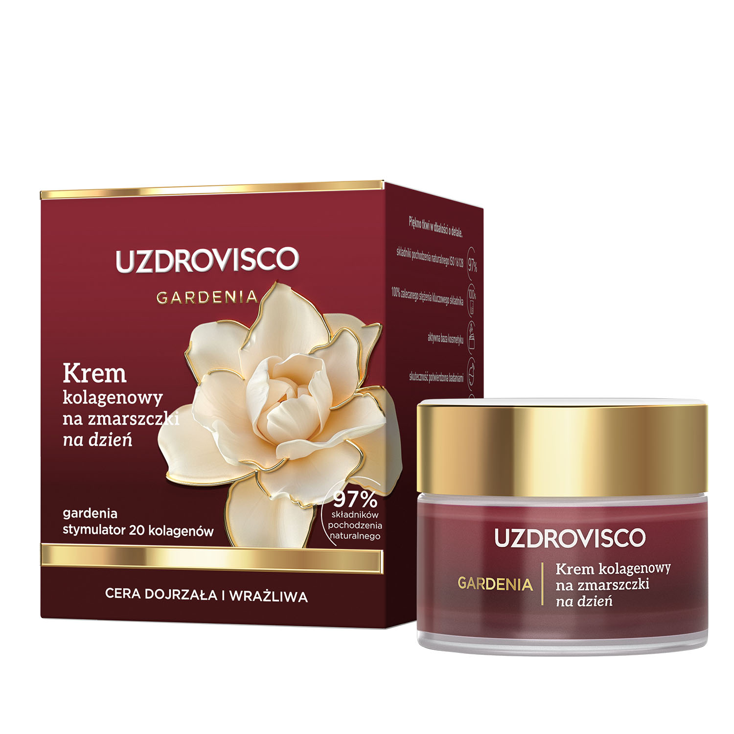 Gardenia Krem Kolagenowy na Zmarszczki na Dzień
