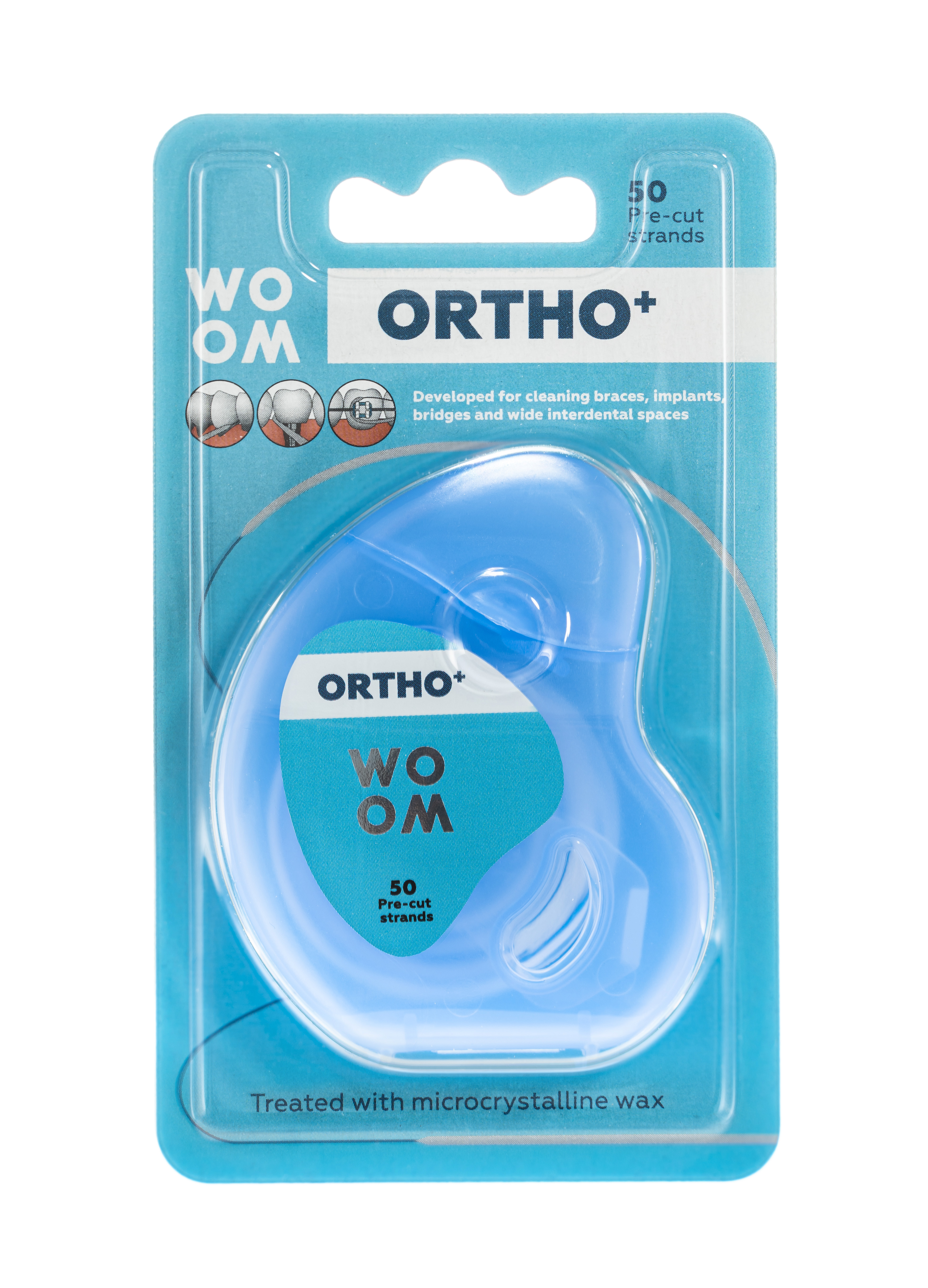 Ortho+ Ortodontyczna Nić Dentystyczna 50 Odcinków