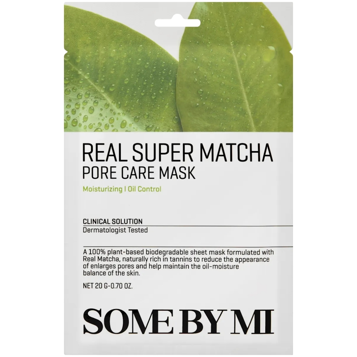 Real Super Matcha Maska w Płachcie Zmniejszająca Widoczność Porów