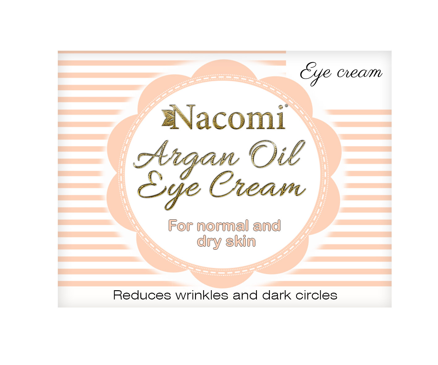 Nacomi Arganowy Krem pod Oczy 15ml - Nawilżenie i Odżywienie