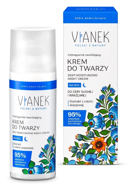 Intensywnie nawilżający krem do twarzy na noc