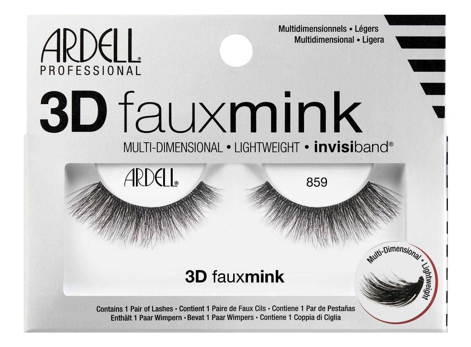 Rzęsy na pasku 3D Faux Mink 859