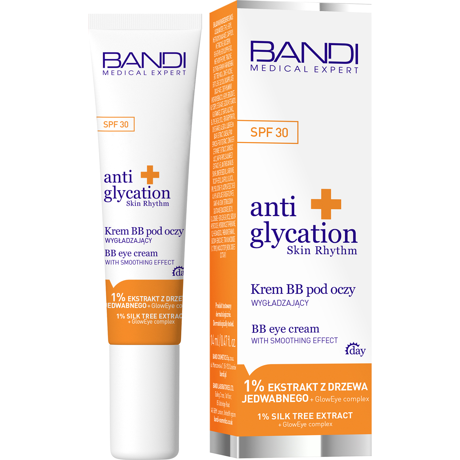 Medical Expert anti glycation skin rhythm Krem BB pod oczy wygładzający