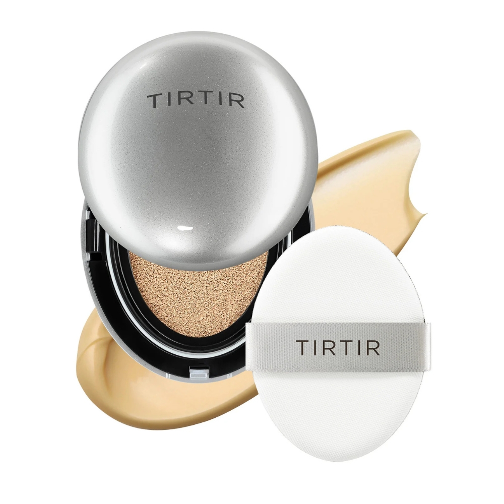 Mask Fit Aura Cushion 24W Soft Beige, - rozświetlający podkład w formie cushion, średni odcień z ciepłymi tonami