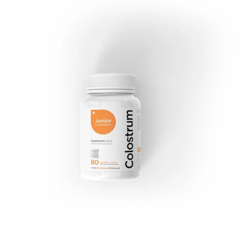 Драже Colostrum Junior, молозиво, сливки и клубника, для иммунитета, с 3 лет, 80 шт — фото 2