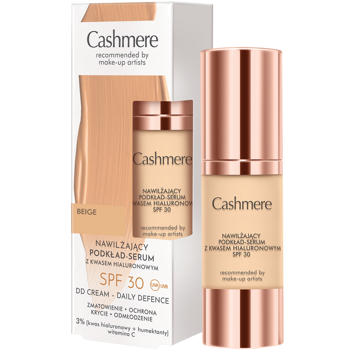 Nawilżający Podkład-Serum SPF30 Beige