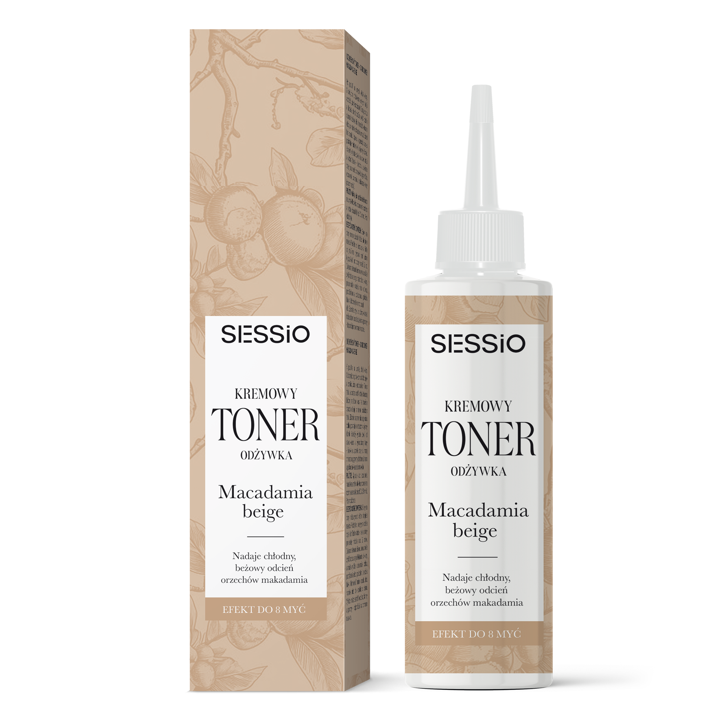 Kremowy Toner Odżywka do Włosów Macadamia Beige