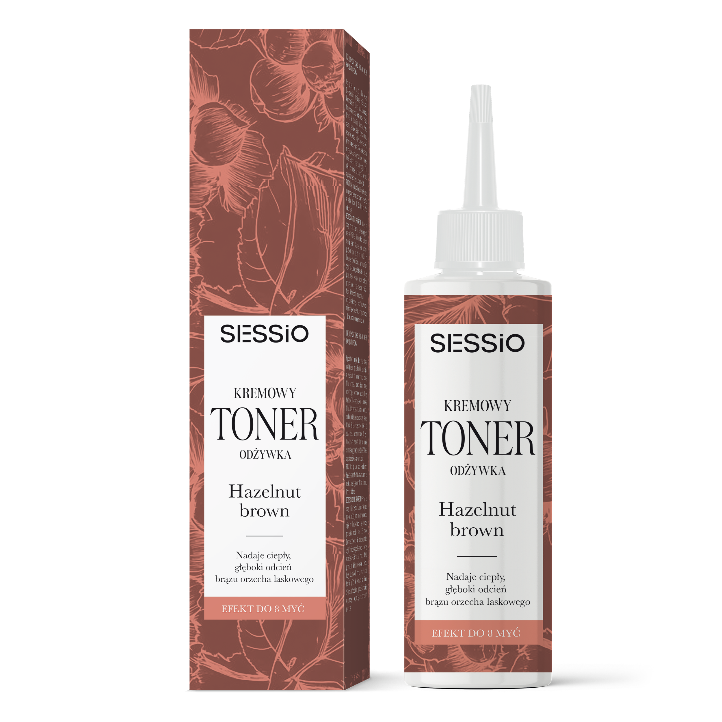 Kremowy Toner Odżywka do Włosów Hazelnut Brown