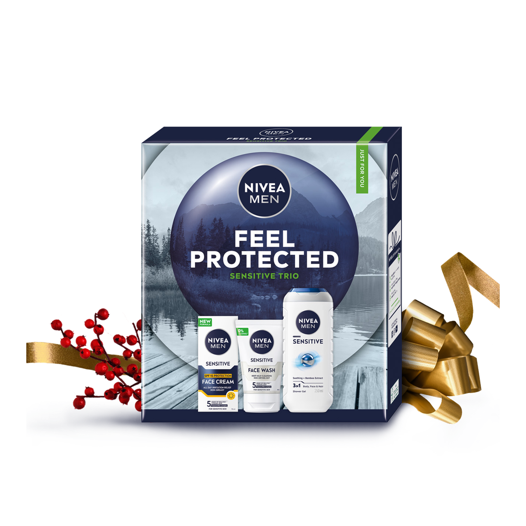 Men Zestaw Prezentowy Feel Protected Sensitive Trio