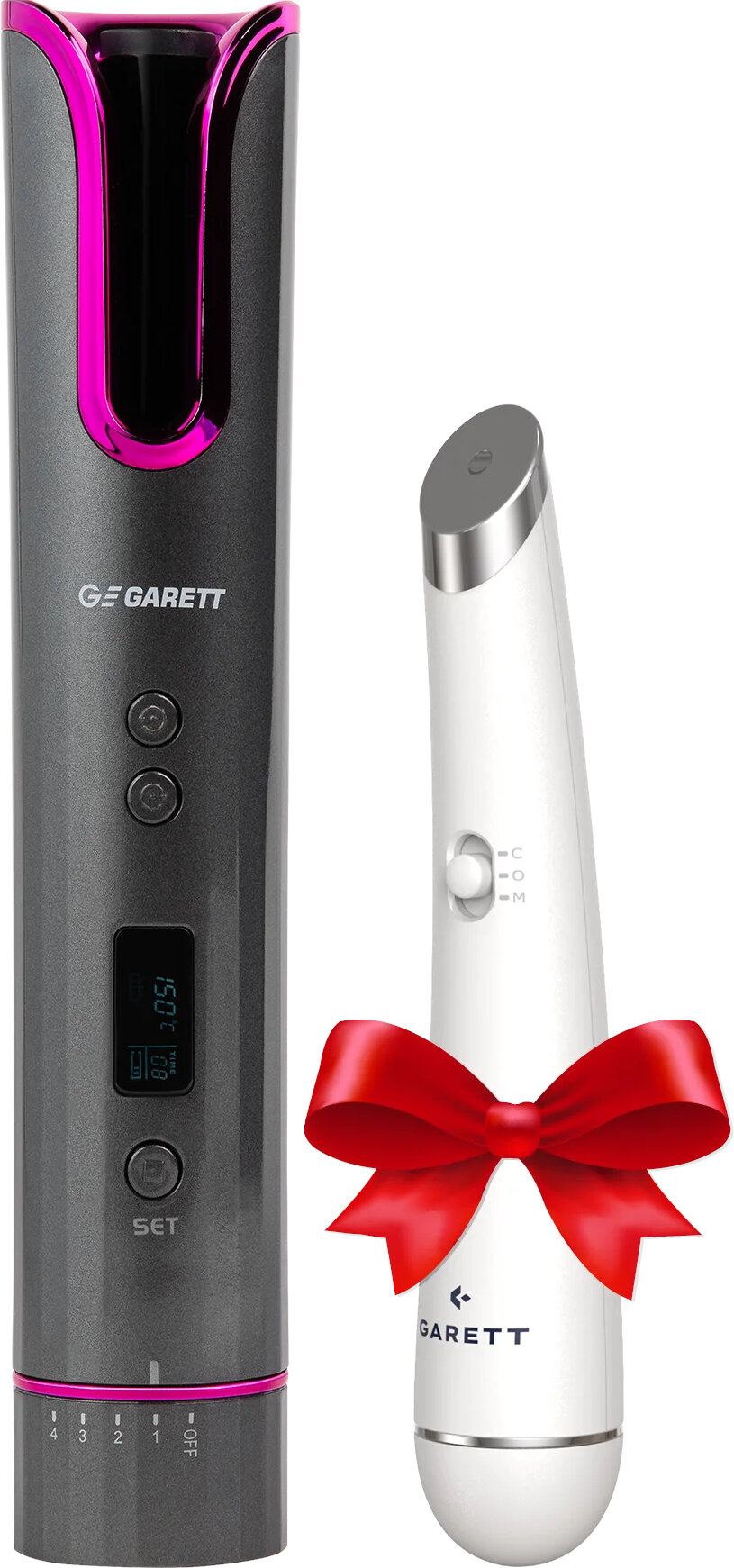 Beauty Curly + Glow Eye Zestaw Urządzeń Masażer do Twarzy + Lokówka do Włosów
