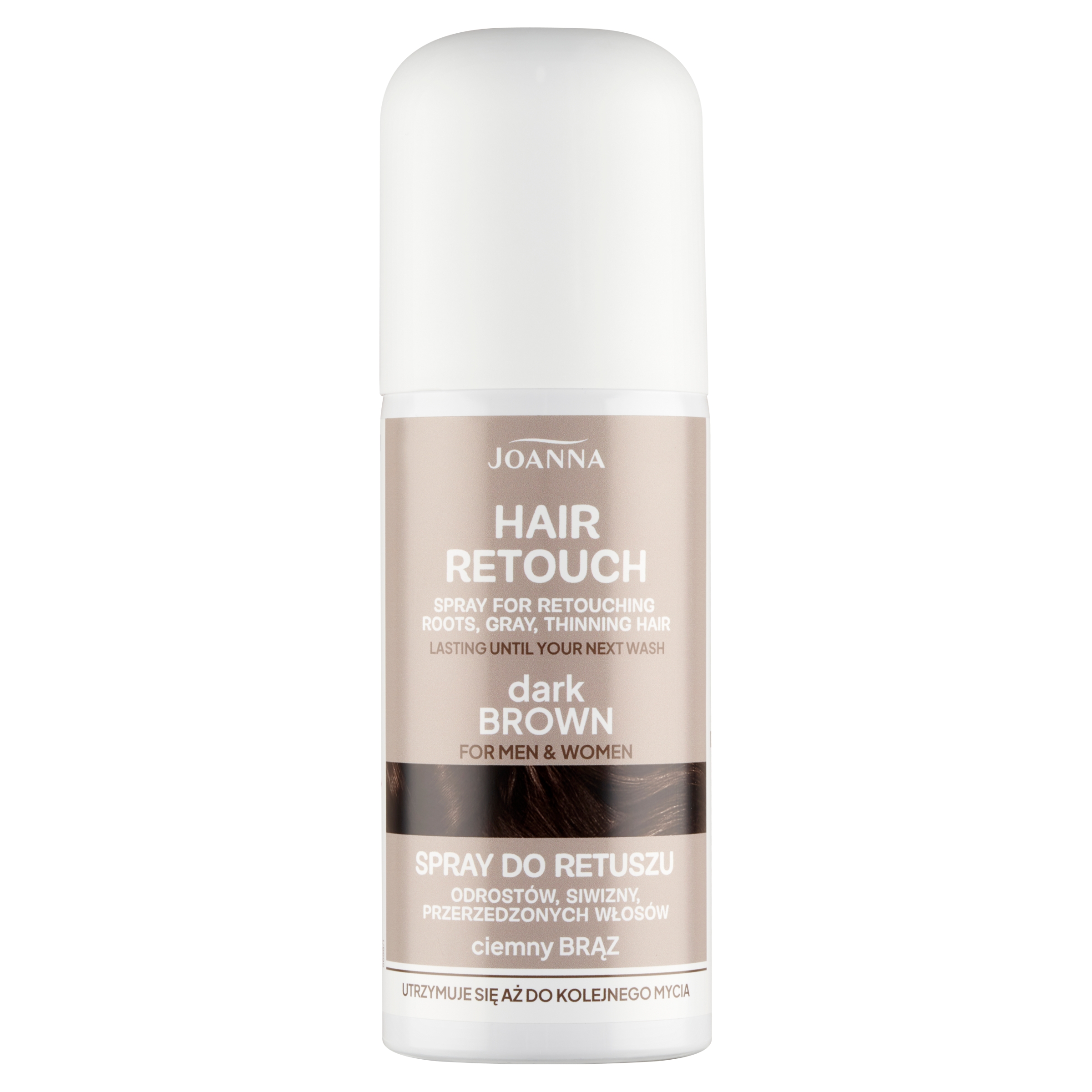Hair Retouch Spray do Retuszu Odrostów Ciemny Brąz