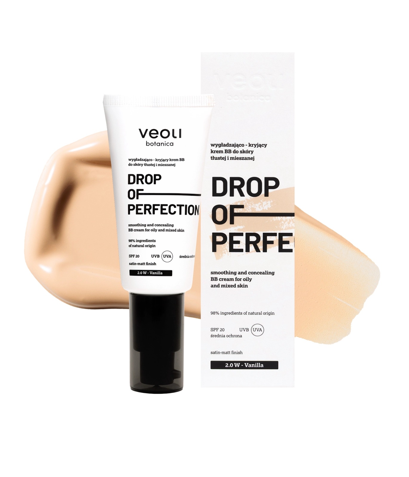Drop of Perfection Wygładzająco-Kryjący Krem BB SPF20 2,0 W Vanilla