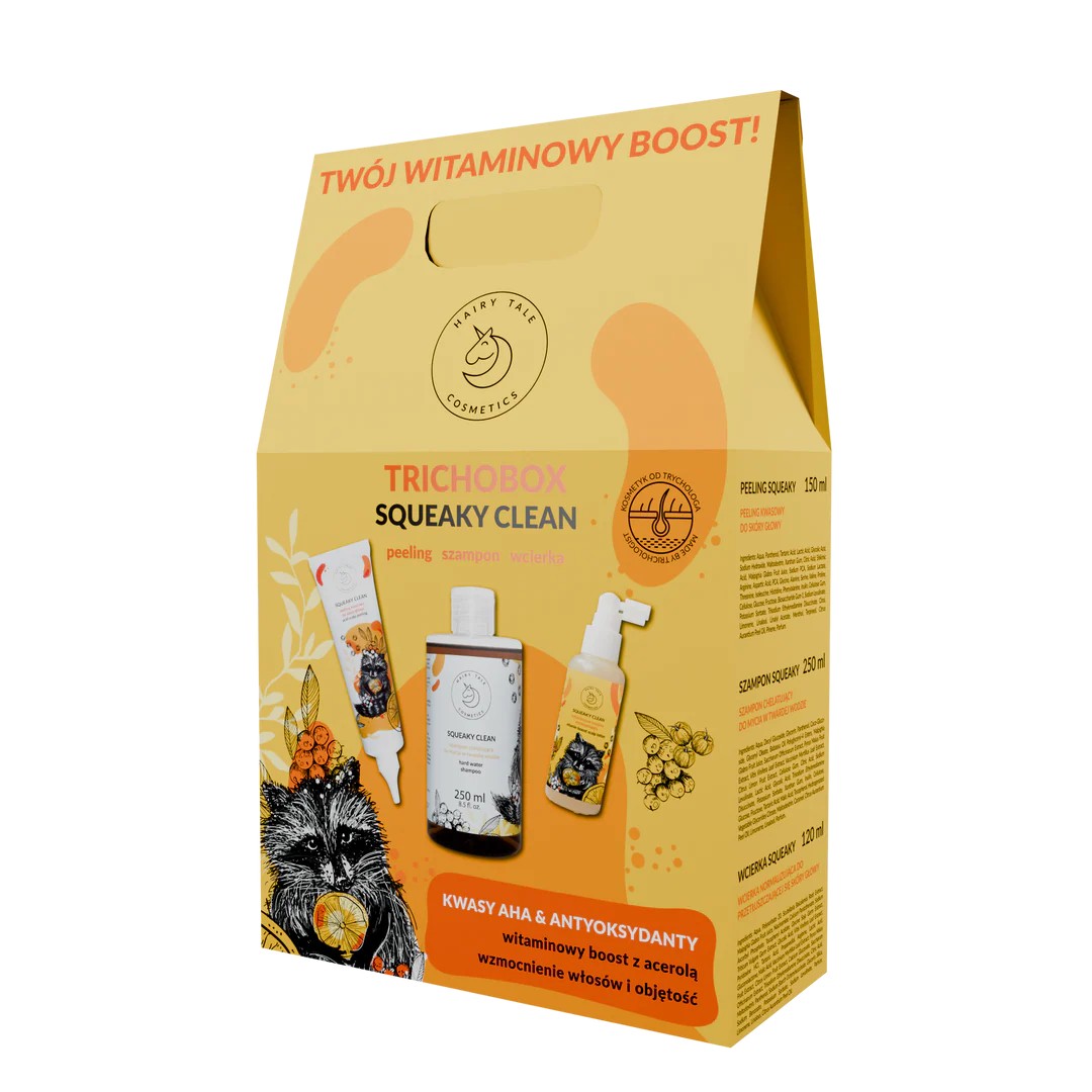 Trichobox Squeaky Clean Zestaw Kosmetyków do Pielęgnacji Włosów