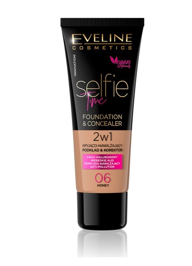 Eveline Selfie Time Podkład Kryjąco-Nawilżający 06 Honey