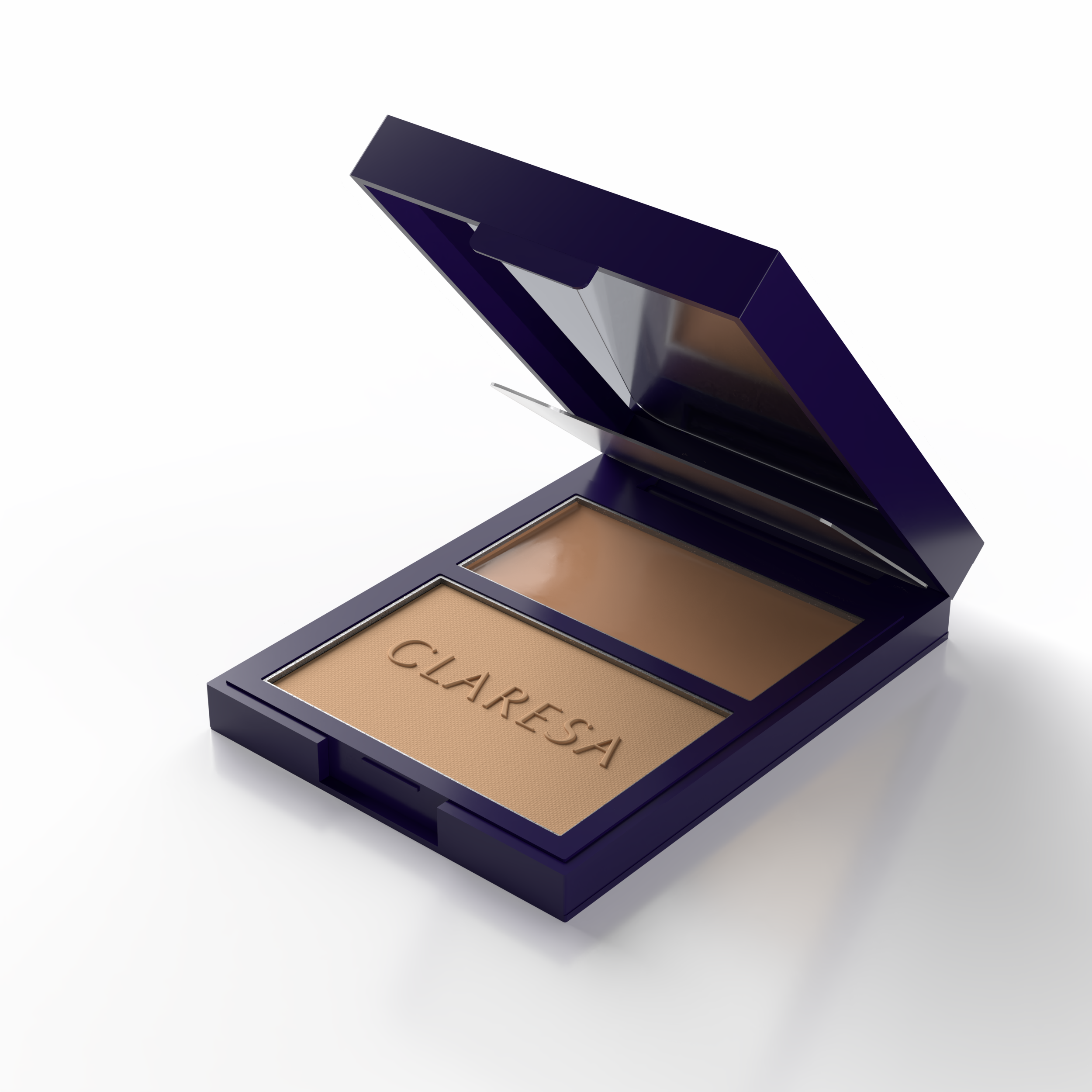 Duo Palette Kremowo-Pudrowa Paleta do Konturowania Bronzer 01 More Sculpted