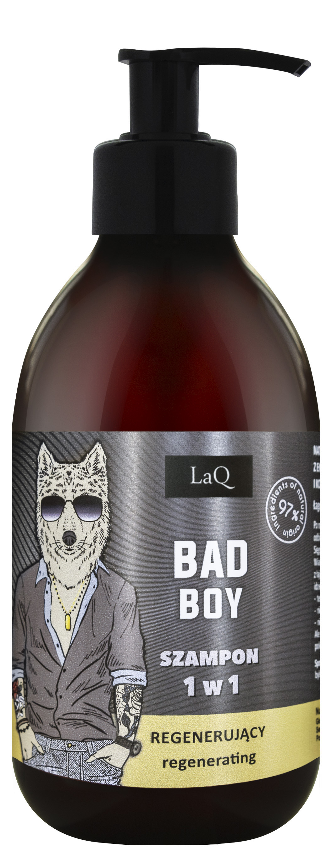 Regenerujący Szampon do Włosów dla Mężczyzn Bad Boy