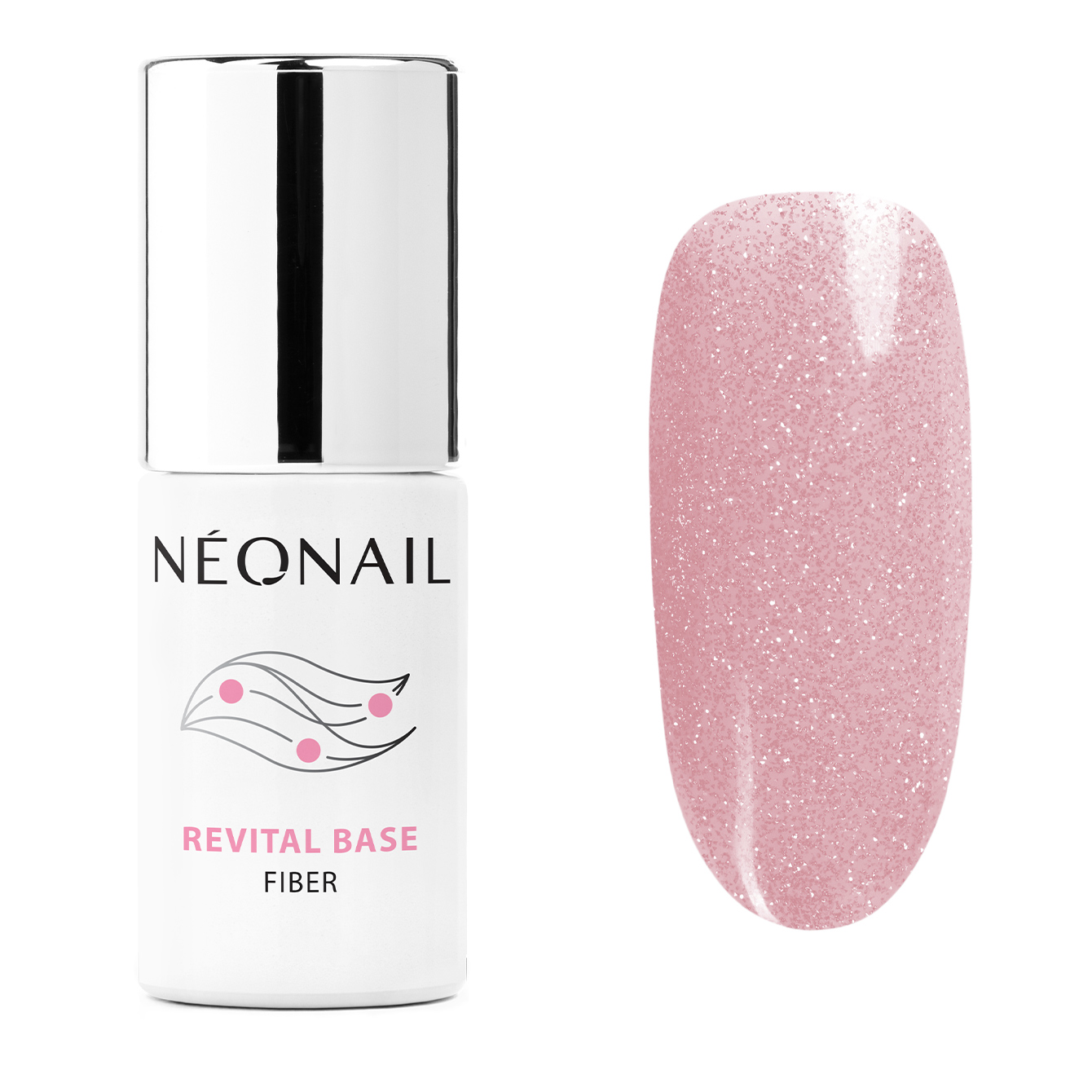 UV Gel Polish Revital Base Fiber Blinking Cover Pink