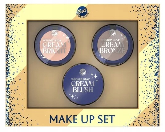Make Up Set Zestaw Prezentowy Rozświetlacz + Bronzer + Róż
