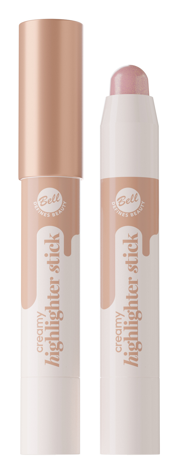 Creamy Highlighter Stick Kremowy Rozświetlacz w Sztyfcie 01 Rose Gold