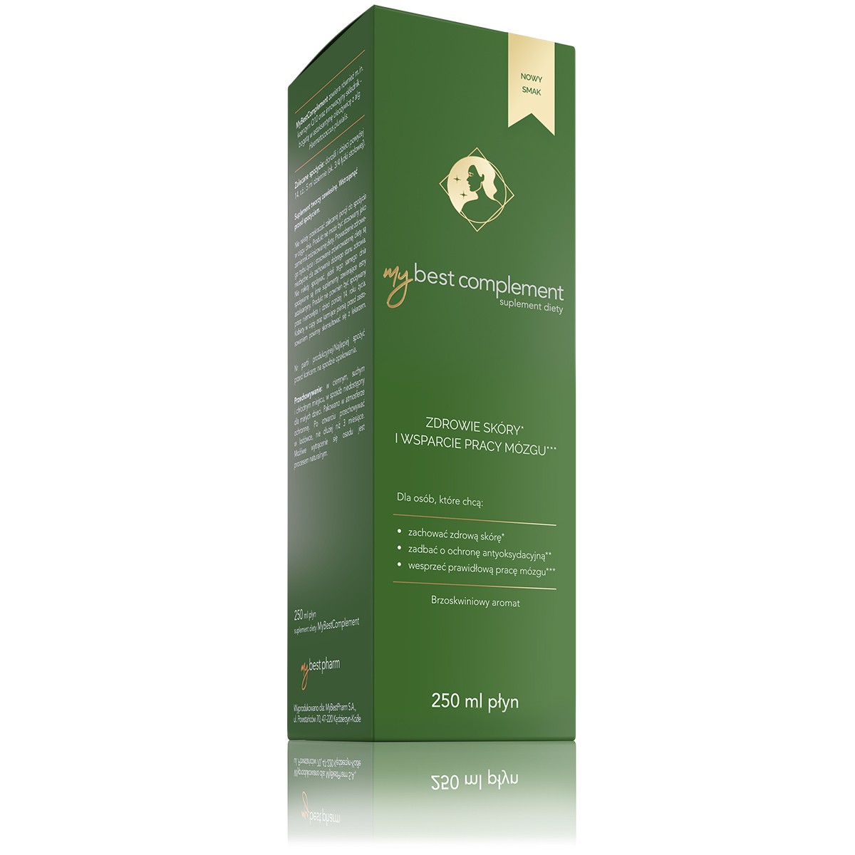 Биологически активная добавка MyBestPharm MyBestComplement, для кожи и мозга, персик, 250 мл — фото 3