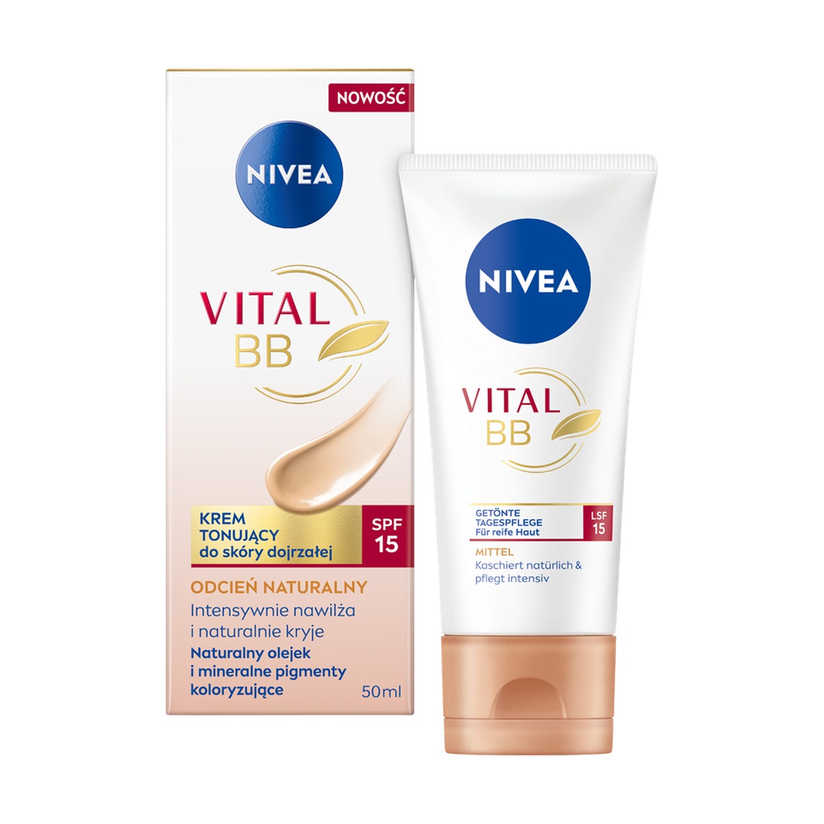 Vital BB Krem Tonujący do Skóry Dojrzałej SPF15 Odcień Neutralny