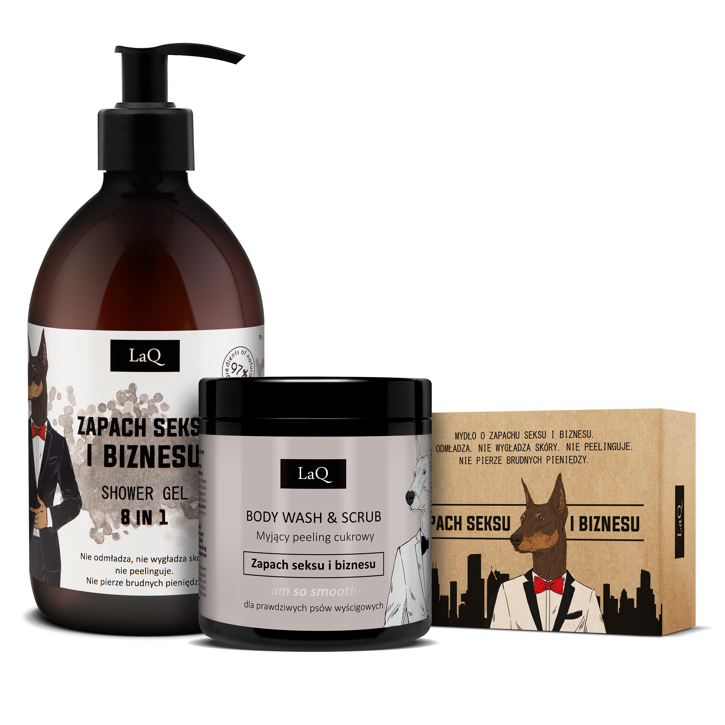 Zestaw dla Mężczyzn Żel pod Prysznic + Peeling + Mydło w Kostce