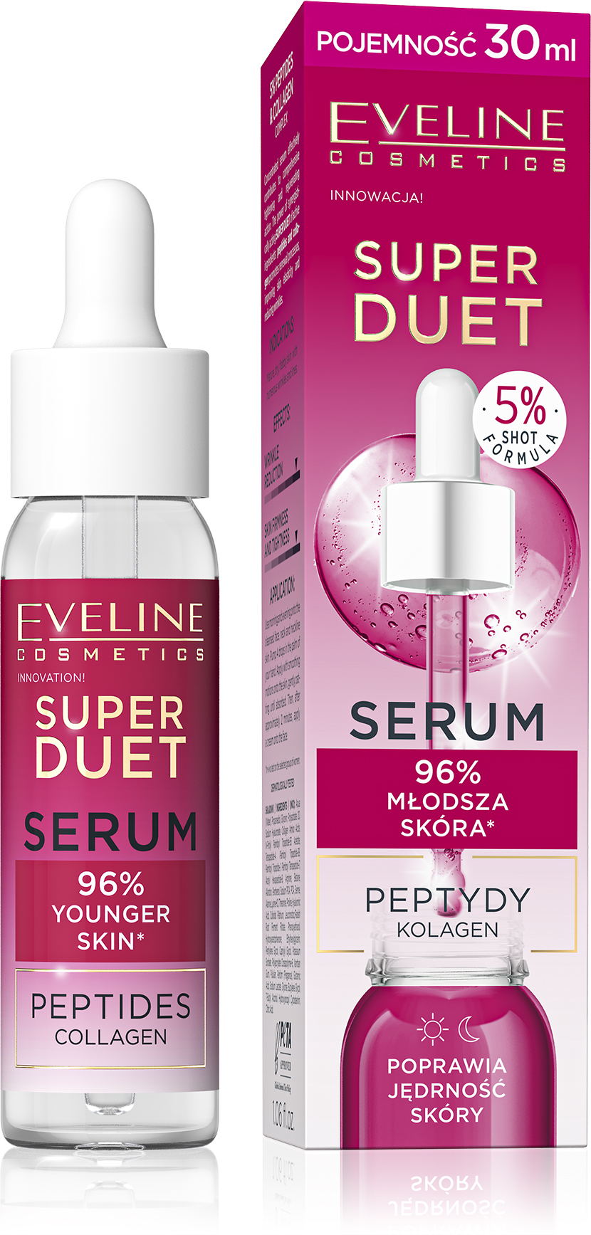 Eveline Super Duet Serum z Kompleksem Peptydów i Kolagenu