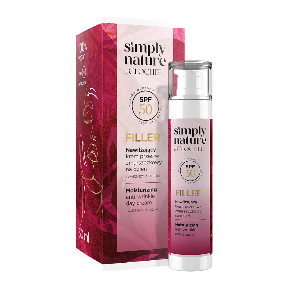 Simply Nature by Clochee Filler Nawilżający Krem Przeciwzmarszczkowy