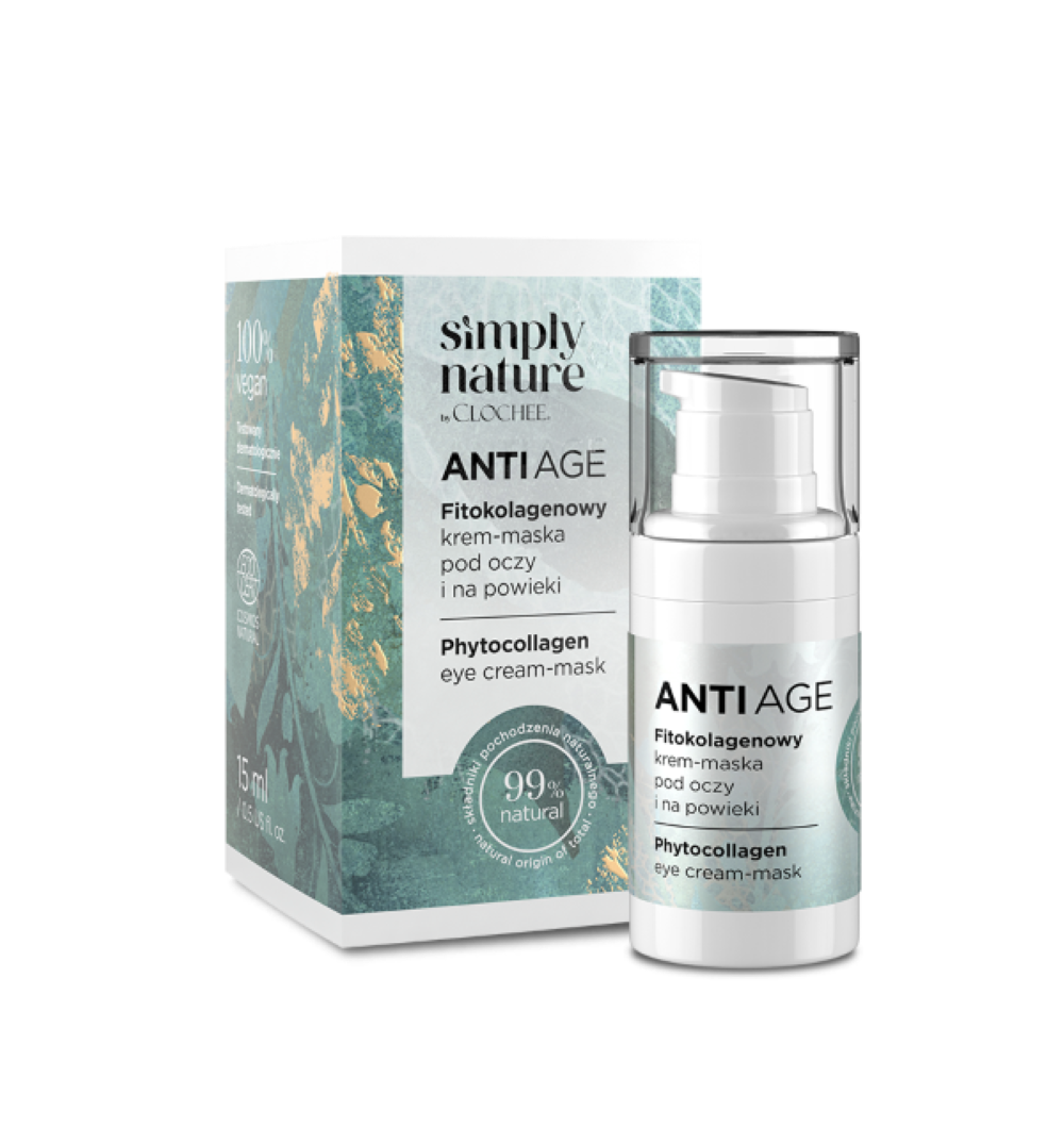 Simply Nature by Clochee Anti-Age Fitokolagenowy Krem-Maska pod Oczy i na Powieki