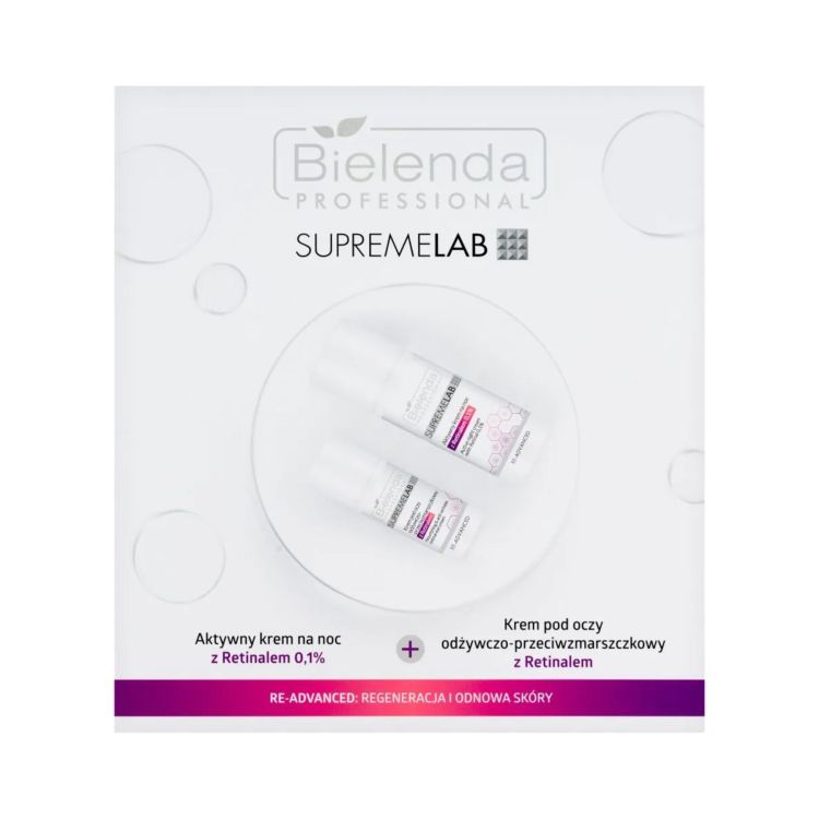 Supremelab Re-Advanced zestaw kosmetyków krem z Retinalem 0,1% + krem pod oczy