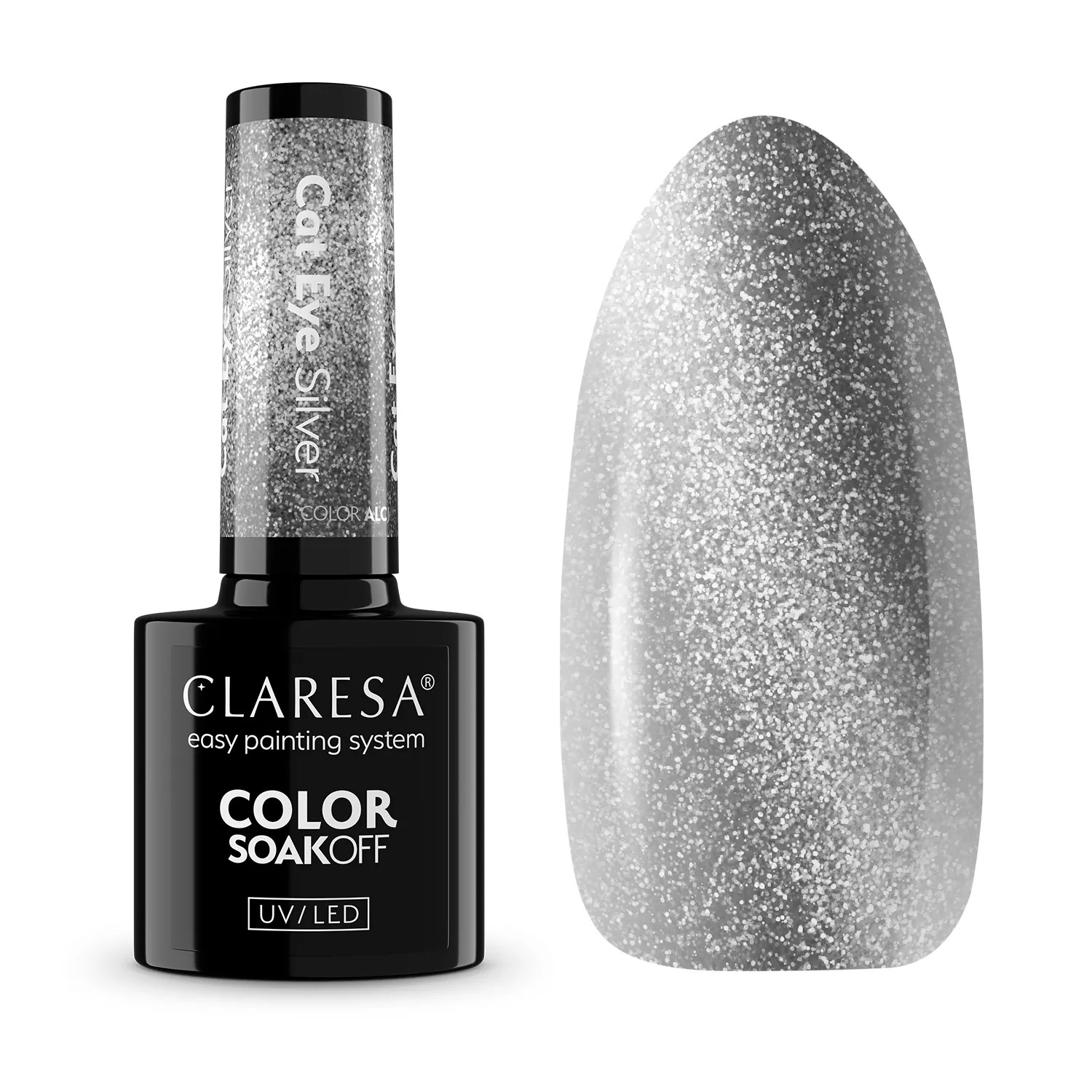 Lakier Hybrydowy Alchemy Cat Eye Silver