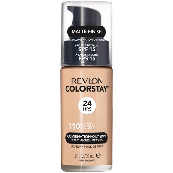 ColorStay Podkład Cera Tłusta i Mieszana 110 Ivory z pompką