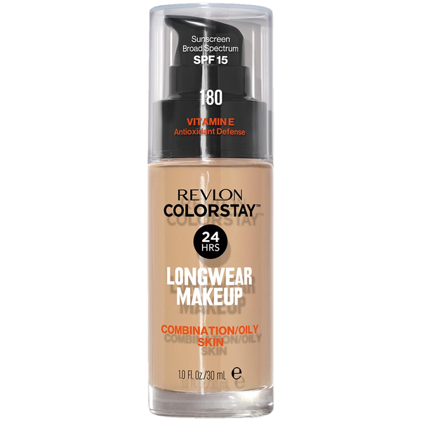 ColorStay Podkład Cera Tłusta i Mieszana 180 Sand Beige z pompką
