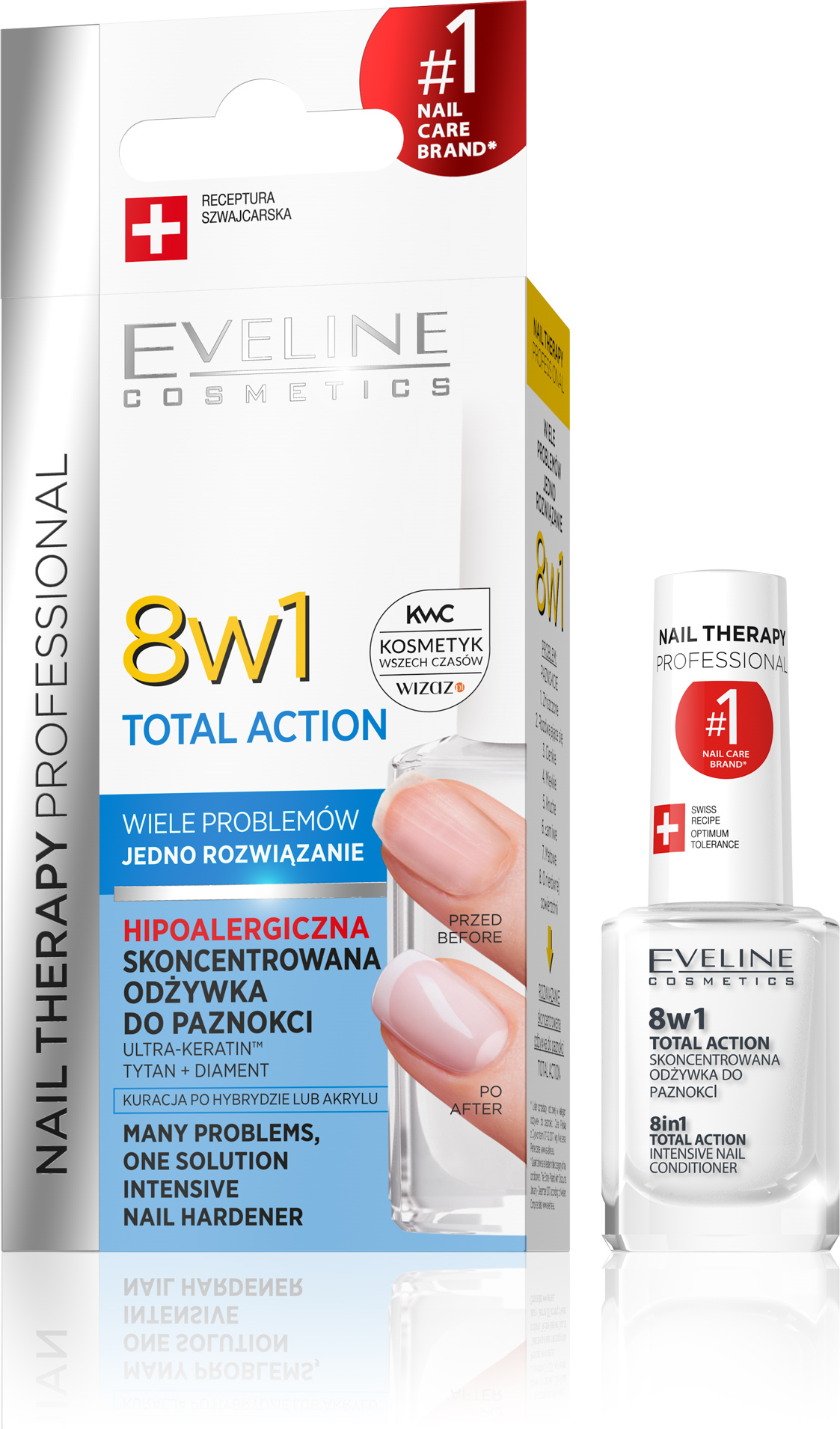 Eveline Nail Therapy Odżywka do Paznokci 8w1