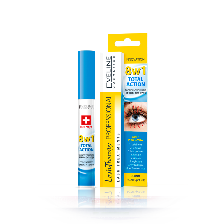 Eveline Total Action Odżywka - Serum do Rzęs 8w1