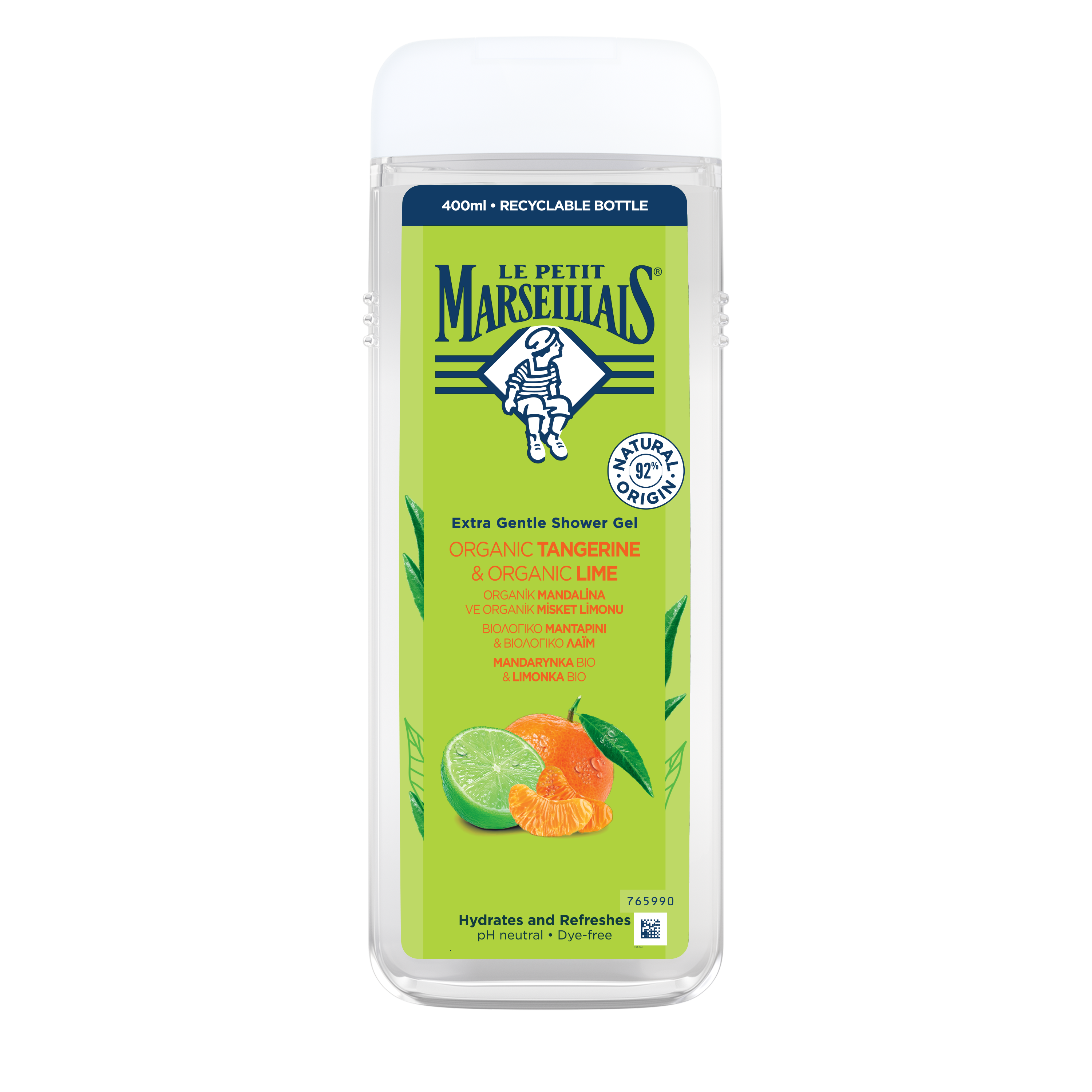 Le Petit Marseillais Żel pod Prysznic Mandarynka Bio & Limonka Bio