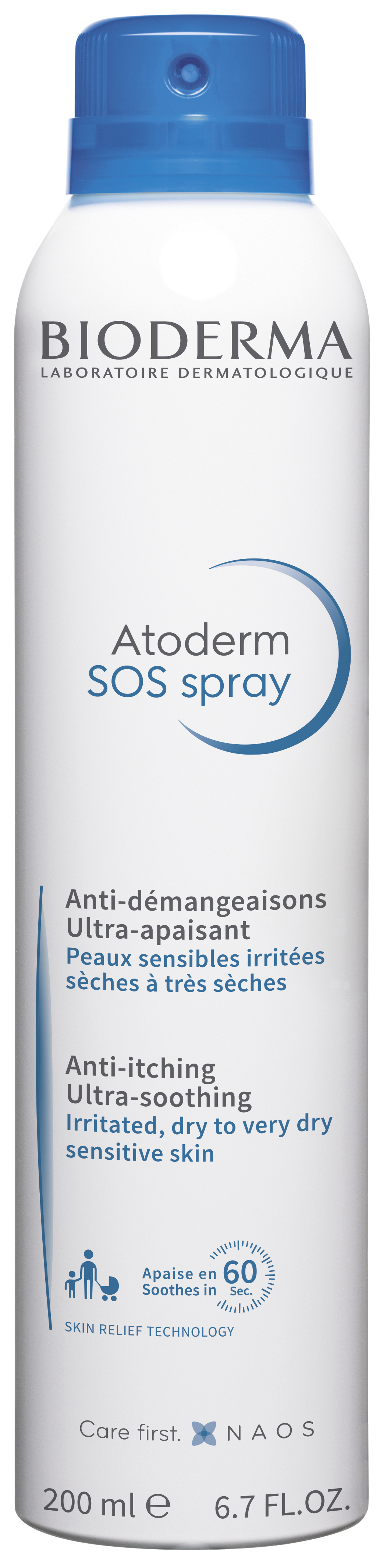 Atoderm SOS Spray Ultrałagodzący Spray Eliminujący Swędzenie Skóry