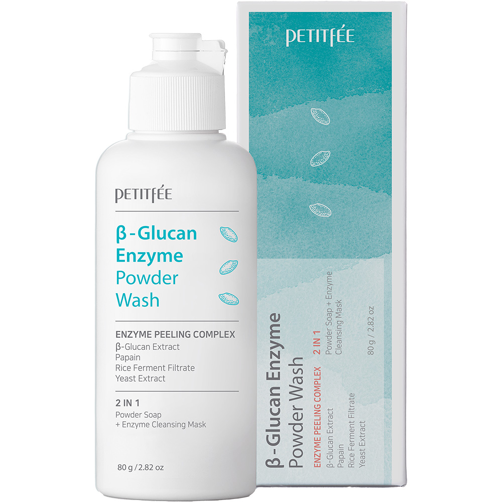 Beta Glucan Enzyme delikatny puder oczyszczający z efektem peelingu