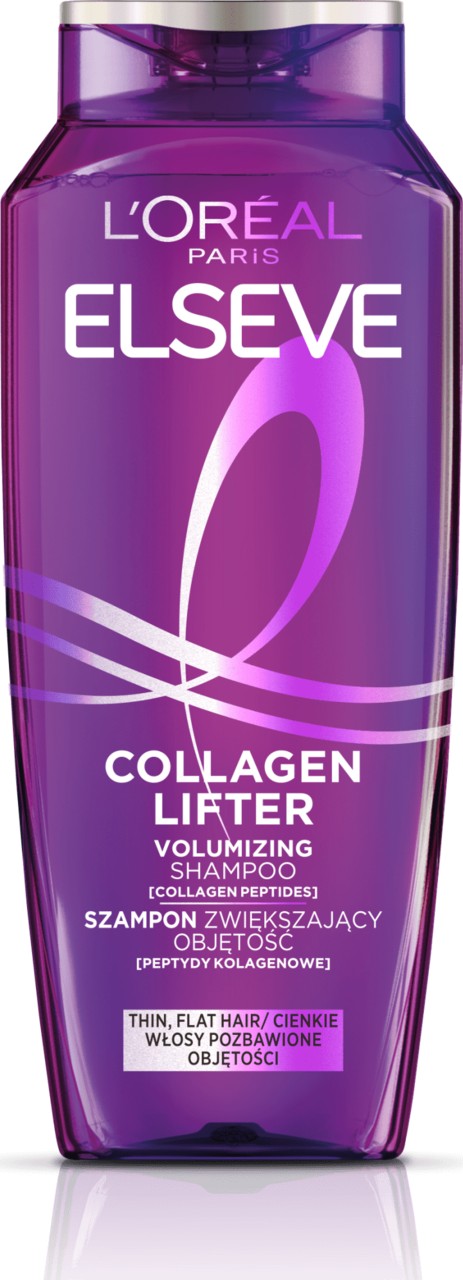 Paris Elseve Collagen Lifter szampon zwiększający objętość do włosów cienkich i pozbawionych objętości