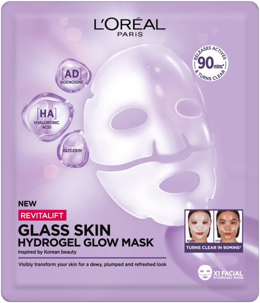 Revitalift Glass Skin Hydrożelowa Maska Rozświetlająca