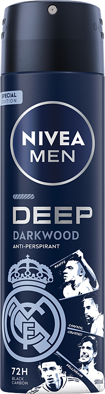 Men Real Madrid Deep Darkwood Antyperspirant w Sprayu