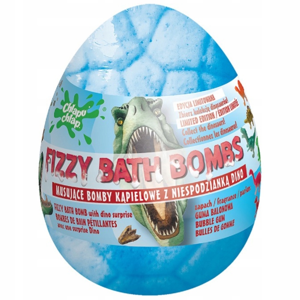 Musująca Bomba do Kąpieli z Niespodzianką Dino Guma Balonowa