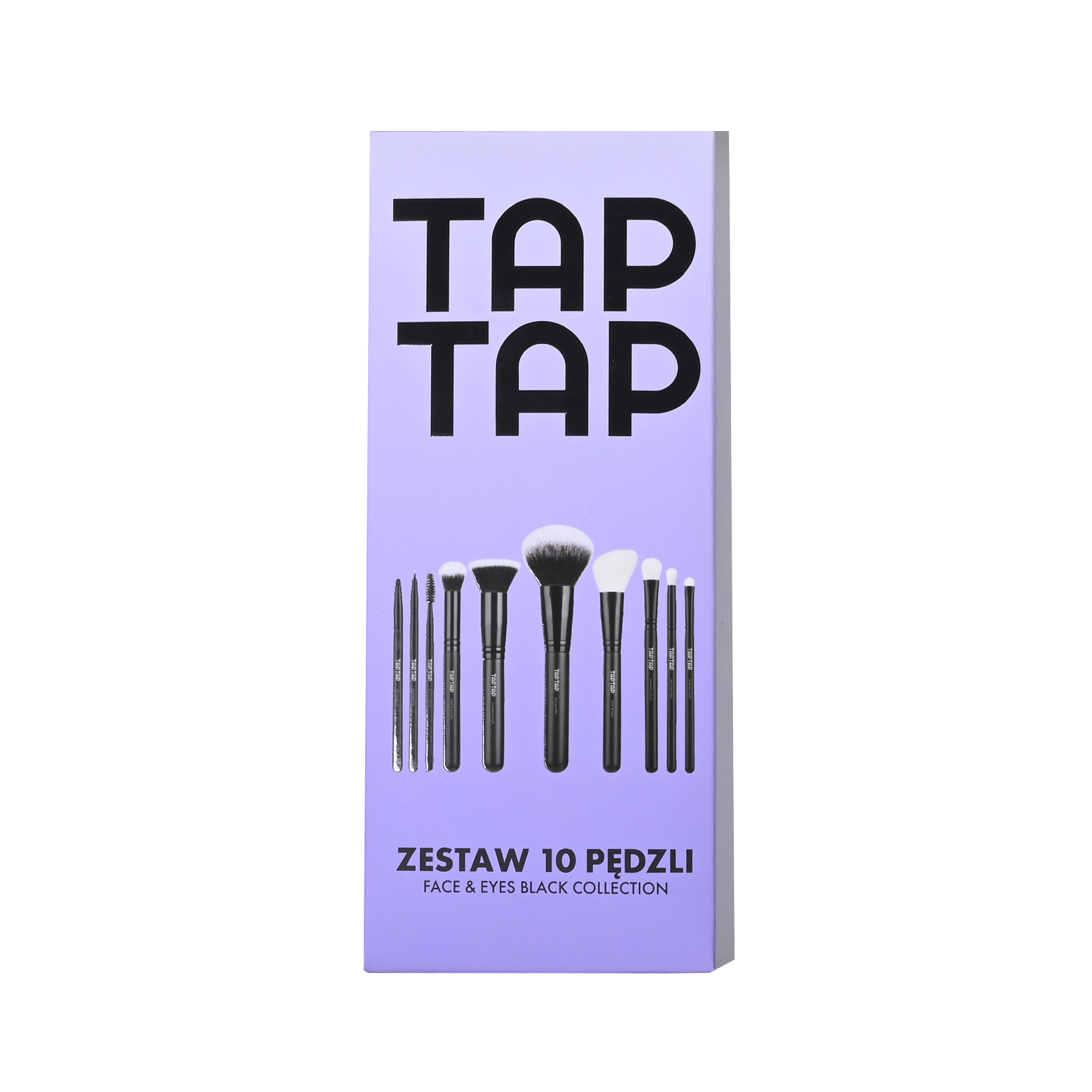 Zestaw 10 Pędzli do Makijażu