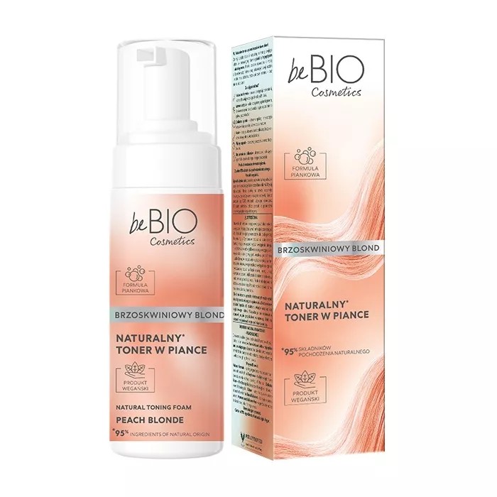 Cosmetics Naturalny Toner do Włosów w Piance Brzoskwiniowy Blond