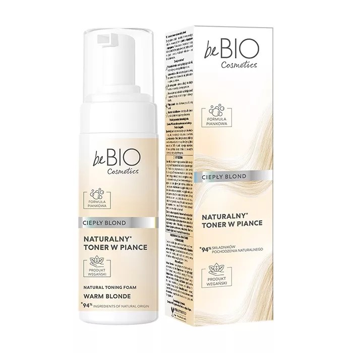 Cosmetics Naturalny Toner do Włosów w Piance Ciepły Blond
